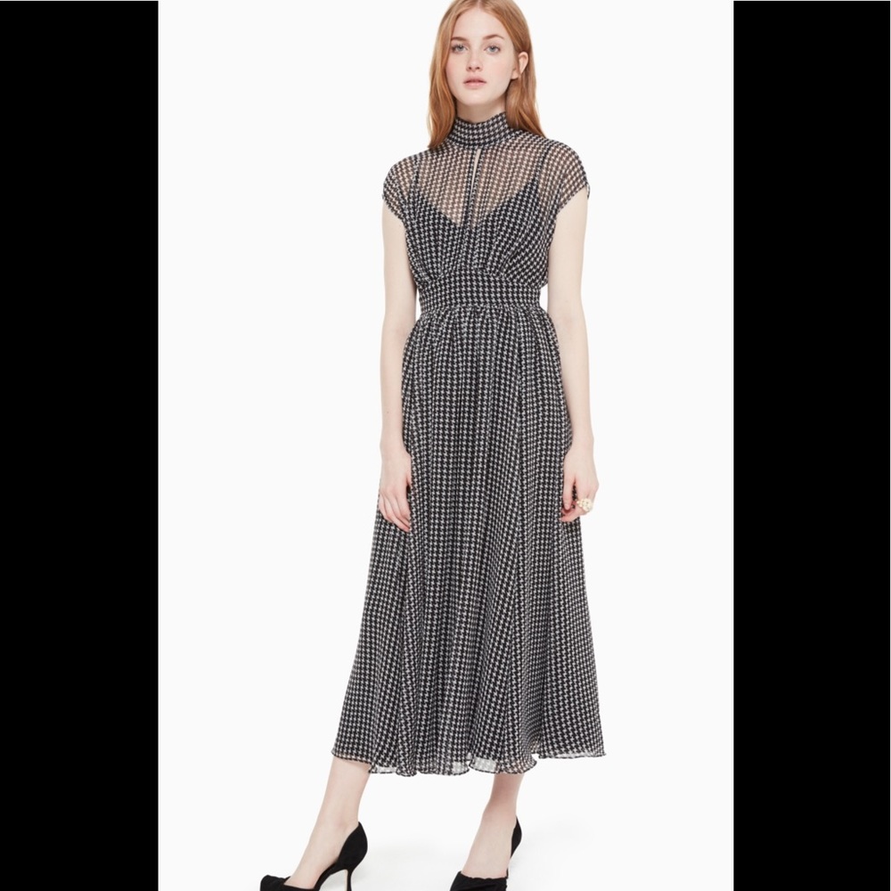 NWT Kate Spade Black & White Maxi Dress Sz 10